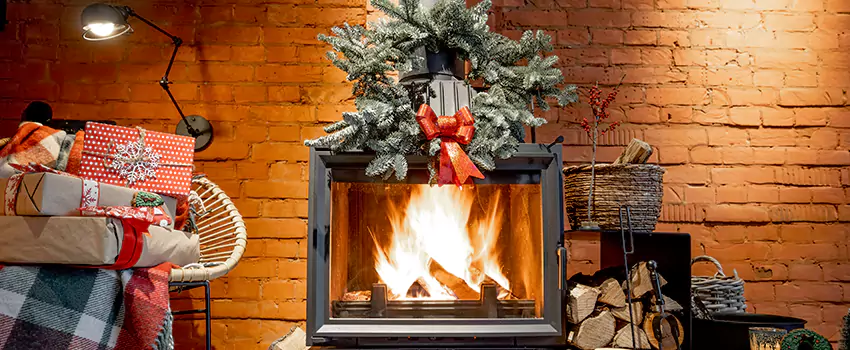 Travis Industries Linear Gas Fireplace Installation in Montgomery Village, Maryland
